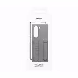 Samsung Galaxy Z Fold6 Silicone Grip Case with Stand Grigia - Vista aggiuntiva 4