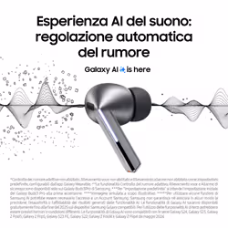 Samsung Galaxy Buds3 Pro Auricolari AI in-ear True Wireless, Speaker a 2 vie, Audio Hi-Fi, Impermeabilità IP57, White - Vista aggiuntiva 5