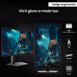 Samsung Monitor Gaming Odyssey OLED G6 - G61SD da 27'' - Vista aggiuntiva 6