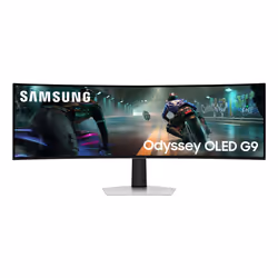 Samsung S49DG912S Monitor PC 124,5 cm (49") 5120 x 1440 Pixel Dual QHD OLED Argento - Vista aggiuntiva 7