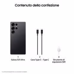 Samsung Galaxy S25 Ultra AI, RAM 12GB, 512GB, Titanium Black - Vista aggiuntiva 7