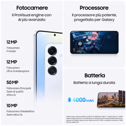 Samsung Galaxy S25 AI, RAM 12GB, 256GB, Icyblue - Vista aggiuntiva 5