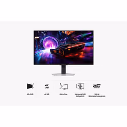 Samsung S32FG814SU Monitor PC 81,3 cm (32") 3840 x 2160 Pixel 4K Ultra HD OLED Argento - Vista aggiuntiva 4