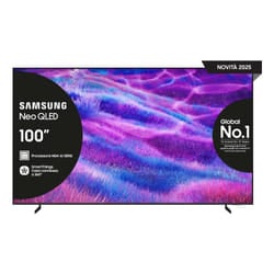Samsung Neo QLED AI TV 100" QE100QN80FUXZT 4K Mini LED, Processore NQ4 AI Gen2, 4K AI Upscaling, Motion Xcelerator 144Hz, Neo Quantum HDR, Dolby Atmos & OTS Lite, Simple Chamfer Design, Vision AI Smart TV, 2025