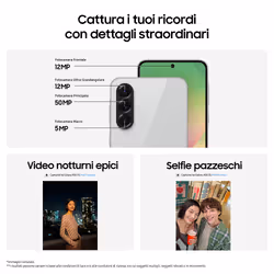Samsung Galaxy A56 5G, con Funzioni intelligenti, Display Super AMOLED 6.7”, 8 GB RAM, 128GB, Camera 50MP, Batteria 5., IP67, Awesome Graphite - Vista aggiuntiva 4