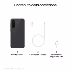 Samsung Galaxy A36 6 GB 128 GB Nero - Vista aggiuntiva 8