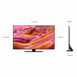 Samsung Neo QLED AI TV 50" QE50QN90FATXZT 4K Mini LED, Processore NQ4 AI Gen3, 4K AI Upscaling Pro, Motion Xcelerator 165Hz, Neo Quantum HDR, Dolby Atmos & OTS Lite, NeoSlim Design, Vision AI Smart TV, 2025 - Vista aggiuntiva 4
