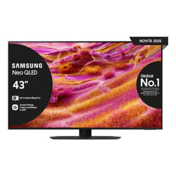 Samsung Neo QLED AI TV 43" QE43QN90FATXZT 4K Mini LED, Processore NQ4 AI Gen3, 4K AI Upscaling Pro, Motion Xcelerator 165Hz, Neo Quantum HDR, Dolby Atmos & OTS Lite, NeoSlim Design, Vision AI Smart TV, 2025