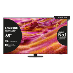 Samsung Neo QLED AI TV 65" QE65QN90FATXZT 4K Mini LED, Processore NQ4 AI Gen3, 4K AI Upscaling Pro, Motion Xcelerator 165Hz, Neo Quantum HDR+, Dolby Atmos & OTS+, NeoSlim Design, Vision AI Smart TV, 2025