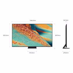 Samsung Neo QLED AI TV 65" QE65QN85FAUXZT 4K Mini LED, Processore NQ4 AI Gen2, 4K AI Upscaling, Neo Quantum HDR+, Dolby Atmos & OTS Lite, Simple Chamfer Design, Vision AI Smart TV, 2025 - Vista aggiuntiva 4