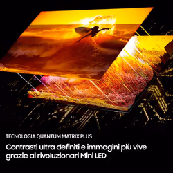 Samsung Neo QLED AI TV 65" QE65QN85FAUXZT 4K Mini LED, Processore NQ4 AI Gen2, 4K AI Upscaling, Neo Quantum HDR+, Dolby Atmos & OTS Lite, Simple Chamfer Design, Vision AI Smart TV, 2025 - Vista aggiuntiva 6