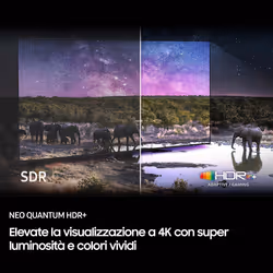 Samsung Neo QLED AI TV 65" QE65QN85FAUXZT 4K Mini LED, Processore NQ4 AI Gen2, 4K AI Upscaling, Neo Quantum HDR+, Dolby Atmos & OTS Lite, Simple Chamfer Design, Vision AI Smart TV, 2025 - Vista aggiuntiva 7