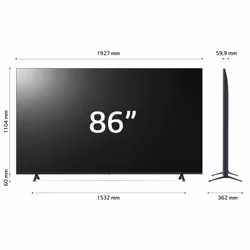 LG NanoCell NANO81 AI 86'' Serie 86NANO81T6A, TV 4K, 3 HDMI, SMART TV 2024 - Vista aggiuntiva 8