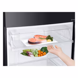 LG GTB744BMBED Frigorifero doppia porta, Classe E, 506L, Porte in vetro, Door Cooling,Nero - Vista aggiuntiva 8