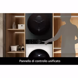 LG WashTower WT1210EGF Colonna Bucato 12/10kg AI DD, Classe A-10%/A+++, Pannello unificato - Vista aggiuntiva 2