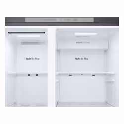 LG GSLC40PYPE Frigo Syde-by-Side, Classe E, 638L, Porte piatte, Dispenser con allaccio, Linear Cooling, Prime Silver