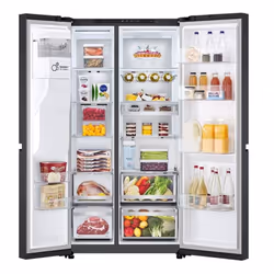 LG GSLE91EVAC frigorifero side-by-side Libera installazione 628 L C Nero - Vista aggiuntiva 4