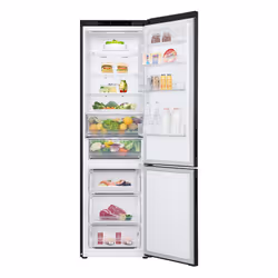 LG GBV22NCCEP Frigorifero combinato, Classe C, 387L, Door Cooling, Fresh Converter, Smart Diagnosis, Matte Black
