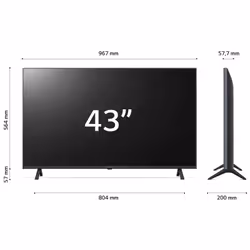 LG UHD 43'' Serie UR75 43UR75006LK, TV 4K, 3 HDMI, SMART TV 2024 - Vista aggiuntiva 8