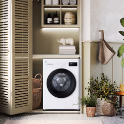 LG F4NA10S8NWK Lavatrice slim 8kg, Classe A, 1400 giri, Programma igiene con vapore, Top rimovibile, White - Vista aggiuntiva 7