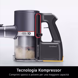 LG CordZero A9K Core, Aspirapolvere Kompressor 260W, 120 min, 1 spazzola + 2 accessori, Filtro 5 strati, Wi-Fi, Silver - Vista aggiuntiva 5