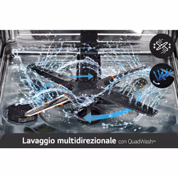 LG QuadWash DB597TXS Lavastoviglie a scomparsa totale Serie 5, Classe A -20%, 14 coperti, Vapore, Noble Steel - Vista aggiuntiva 5