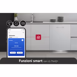LG QuadWash DB597TXS Lavastoviglie a scomparsa totale Serie 5, Classe A -20%, 14 coperti, Vapore, Noble Steel - Vista aggiuntiva 6