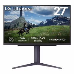 LG 27GS85QX-B, 68,6 cm (27"), 2560 x 1440 Pixel, Quad HD, LCD, 1 ms, Nero