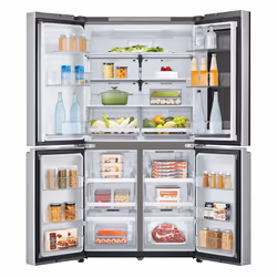 LG InstaView GMV960MBDE Frigorifero Multidoor, Classe E, 666L, Wi-Fi, Selettore umidità, Total No frost, Metal Sorbet - Vista aggiuntiva 2