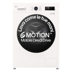 LG W4NX1085NWB Lavasciuga 8/5kg Serie X1, Classe A/E, 6 Motion Direct Drive, Wi-Fi, 1400 giri, Allergy Care, Bianca