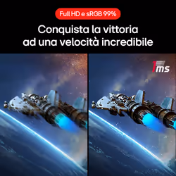 LG Monitor Gaming UltraGear 27GS60QN da 27" Quad HD Curvo 1ms 180Hz - Vista aggiuntiva 4