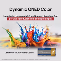 LG QNED evo AI 55QNED86A6A TV Serie QNED86 55'' 4K, α8 Gen2, Dolby Vision, 20W, 4 HDMI con VRR 120Hz, Smart TV WebOS 25