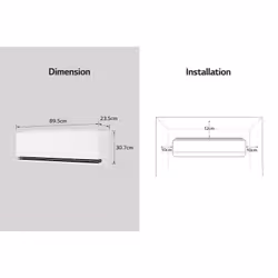 LG H09S1DA condizionatore fisso Climatizzatore split system Bianco - Vista aggiuntiva 3