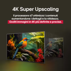 LG UHD AI 65UA73006LA TV Serie UA73 65'' 4K, α7 Gen8, HDR10, 20W, 3 HDMI con Game Optimizer, Smart TV WebOS 25