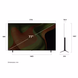 LG OLED AI OLED77B56LA TV Serie B5 77'' 4K, α8 Gen2, Dolby Vision, 20W, 4 HDMI con VRR 120Hz, G-Sync, Smart TV WebOS 25 - Vista aggiuntiva 8