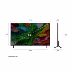 LG QNED evo AI 55QNED85A6C 139,7 cm (55") 4K Ultra HD Smart TV Wi-Fi Nero - Vista aggiuntiva 5