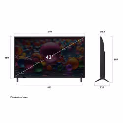 LG UHD AI 43UA75006LA TV Serie UA75 43'' 4K, α7 Gen8, HDR10, 20W, 3 HDMI con Game Optimizer, Smart TV WebOS 25 - Vista aggiuntiva 7