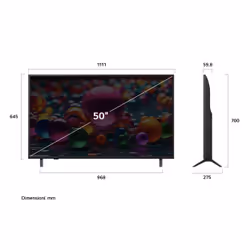 LG UHD AI 50UA75006LA TV Serie UA75 50'' 4K, α7 Gen8, HDR10, 20W, 3 HDMI con Game Optimizer, Smart TV WebOS 25 - Vista aggiuntiva 7