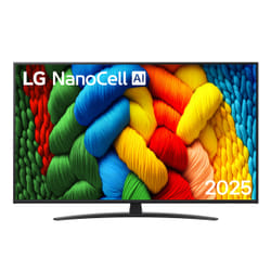 LG NanoCell AI 55NANO81A6A TV Serie NANO81 55'' 4K, α7 Gen8, HDR10, 20W, 3 HDMI con Game Optimizer, Smart TV WebOS 25