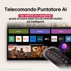 LG NanoCell AI 55NANO81A6A TV Serie NANO81 55'' 4K, α7 Gen8, HDR10, 20W, 3 HDMI con Game Optimizer, Smart TV WebOS 25 - Vista aggiuntiva 4