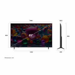 LG UHD AI 65UA75003LA TV 165,1 cm (65") 4K Ultra HD Smart TV Wi-Fi Nero - Vista aggiuntiva 3