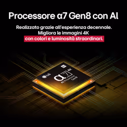 LG UHD AI 65UA75006LA TV Serie UA75 65'' 4K, α7 Gen8, HDR10, 20W, 3 HDMI con Game Optimizer, Smart TV WebOS 25