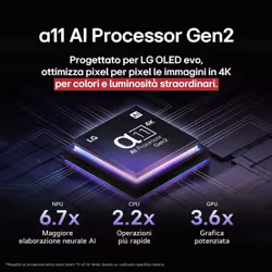 LG OLED evo AI OLED55G56LS TV Serie G5S 55'' 4K, α11 Gen2, Brightness Booster Ultimate, 60W, 4 HDMI 165Hz, Smart TV 2025