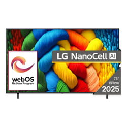 LG NanoCell AI NANO80 75NANO80A3B TV 190,5 cm (75") 4K Ultra HD Smart TV Wi-Fi Nero
