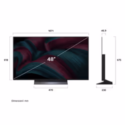 LG OLED evo AI OLED42C55LA TV Serie C5 42'' 4K, α9 Gen8, Dolby Vision, 20W, 4 HDMI, VRR 144Hz, Smart TV WebOS 25 - Vista aggiuntiva 8