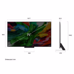 LG QNED evo AI 75QNED86A6A TV Serie QNED86 75'' 4K, α8 Gen2, Dolby Vision, 20W, 4 HDMI con VRR 144Hz, Smart TV WebOS 25 - Vista aggiuntiva 7