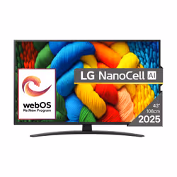 LG NanoCell AI 43NANO81A3A Smart TV 43 pollici 4K UHD webOS Nero - Vista aggiuntiva 2