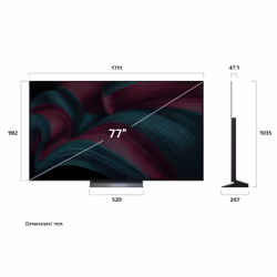 LG OLED evo AI OLED77C55LA TV Serie C5 77'' 4K, α9 Gen8, Brightness Booster, 40W, 4 HDMI, VRR 144Hz, Smart TV WebOS 25 - Vista aggiuntiva 8