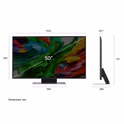 LG QNED evo AI 50QNED86A6C TV Serie QNED86 50'' 4K, α7 Gen8, HDR10, 20W, 3 HDMI con Game Optimizer, Smart TV WebOS 25 - Vista aggiuntiva 8