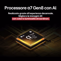 LG QNED evo AI 43QNED86A6C TV Serie QNED86 43'' 4K, α7 Gen8, HDR10, 20W, 3 HDMI con Game Optimizer, Smart TV WebOS 25